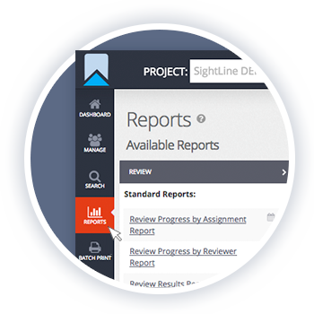 Wählen Sie aus 7 unterschiedlichen standardisierten Review-Reports.